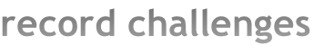 record challenges
